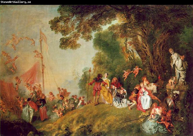 WATTEAU, Antoine Pilgrimage to Cythera1